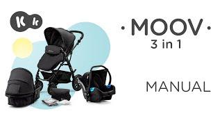Kinderkraft MOOV 3-in-1 pushchair How to video | Tutorial