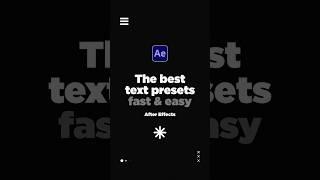 The Best Text Animation Presets in After Effects