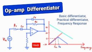 Differentiator using Op-amp | Practical differentiator | OP-AMP Differentiator