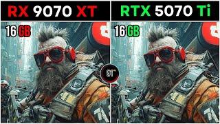 RX 9070 XT VS RTX 5070 Ti : TEST IN 20 GAMES 1080P - 2K - 4K