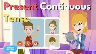 What are you doing? (Present Continuous Tense) English Conversation Practice