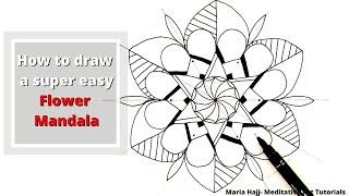 Step by step tutorial for beginners/ Simple & Easy Mandala #1