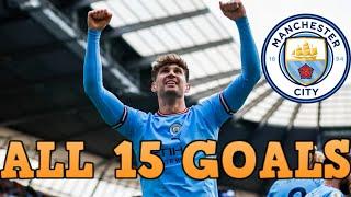 John Stones - All 15 Goals for Manchester City so far - 2016-2024