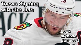Jonathan Toews Signs with Jets, Bennett Staying with Panthers, Oilers Look to Make Changes