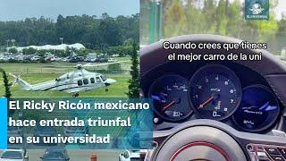 Estudiante llega en helicóptero al Tec de Monterrey y se viraliza