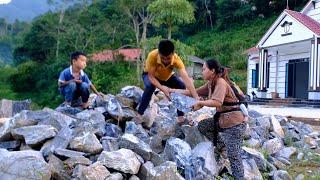 Building a drainage ditch in a new house - Vegetable garden care _ Phuong's family life