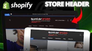 Shopify Header Design | Dawn Theme Customization