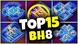 NEW TOP 15 BH8 TROPHY BASES WITH COPY LINK || BEST BUILDER HALL 8 Base, Clash of Clans