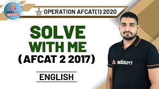 AFCAT Previous Papers With Solutions - English for AFCAT 2020 Preparation!