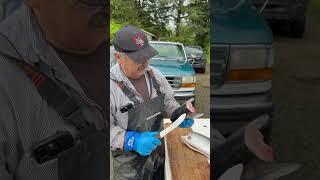 Heather and her dad share one of the best cuts of salmon. Don't pass on this one! #fueledbynature