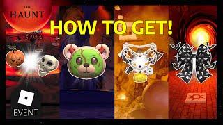 *NEW* HOW TO FIND ALL 4 NEW ITEMS IN THE ROBLOX HAUNT EVENT!