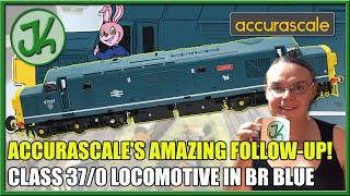 Accurascale's Amazing Follow up? Class 37/0 Locomotive in BR Blue White Stripe Livery with DCC Sound