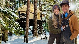 Subzero Temps and Snowstorms... We're Moving On. | Off-Grid Treehouse Build Ep. 33