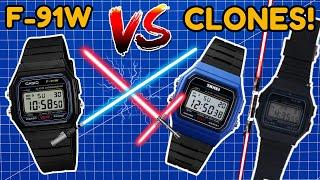  ATTACK of the CLONES! ⌚ Casio F-91W VS SKMEI 1412 