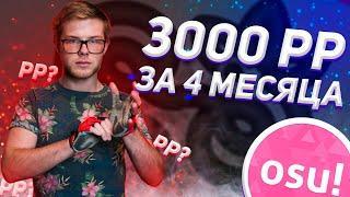 КАК Я ПОДНЯЛ 3000 PP ЗА 4 МЕСЯЦА OSU!