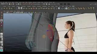 Как создать 3d модель девушки в Maya, пример создания 3D модели