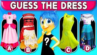  Guess the character's DRESS by Voice | INSIDE OUT 2 (NEW 2024), Moana 2, Disney Character