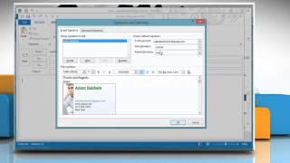 How to create a Signature in Microsoft® Outlook 2013 on a Windows® 8.1 PC