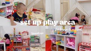 shopee haul | unboxing barang set up play area