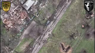 The war in Ukraine. 04/29/2022. Ukrainian drone bomber makes an extraordinary throw.