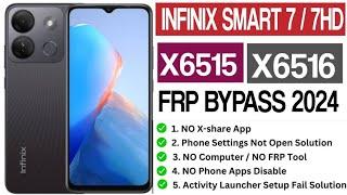 Infinix Smart 7 X6515 FRP Bypass Android 11/12 |(X6515) Google Account Unlock without PC