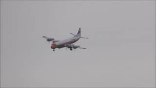 Air Tanker makes a steep approach into Kamloops Airport YKA