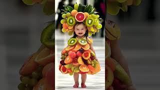 Piyu piyu#pa pa pa pa #baby #aifashionshow #cutebaby #fruit #cute #babyootd