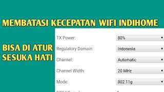 CARA MEMBATASI KECEPATAN WIFI INDIHOME