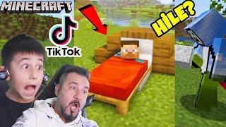 MİNECRAFT VİRAL TİKTOK HACK ve HİLELERİNİ DENİYORUZ! GERÇEK Mİ? TROLL MÜ? | MINECRAFT OYNUYORUZ