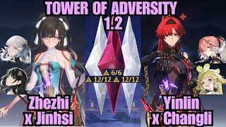 TOA RESET | S0 Zhezhi x Jinhsi & S0 Yinlin x Changli | Tower of Adversity | Wuthering Waves 1.2