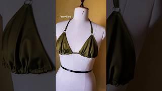 Bikini Top Easy Tutorial #beach #sewing #bikini