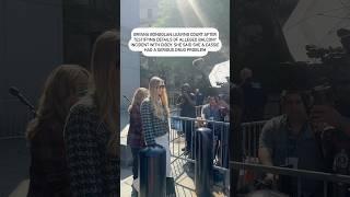 Bryana Bongolan leaving court after testifying Details of Alleged Balcony Incident With Diddy 