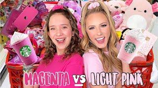 MAGENTA  VS LIGHT PINK 🩰 TARGET SHOPPING CHALLENGE!