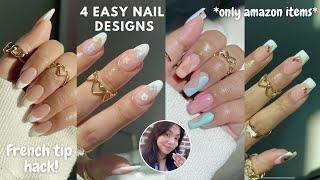 Struggling with Nail Art?  How to do a French Tip Hack & Easy Nail Art for Beginners 