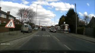Blatant red light run and giant signs