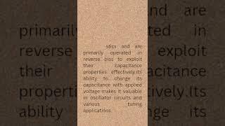 Varactor diode #shorts #short #electronics #shortsvideo #electronic #study #education