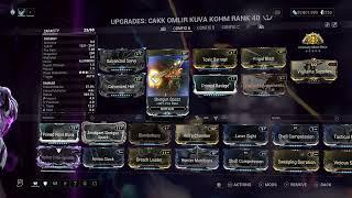 Warframe Kuva Kohm build