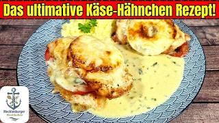 Gefülltes Hähnchenschnitte Rezept mit Käsesoße - Probier’s jetzt!