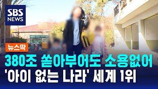 380조 날리고 20년도 날렸다…'아이 없는 나라' 세계 1위 / SBS / 뉴스딱
