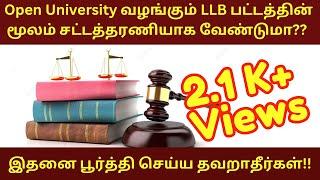 How to become a lawyer through Open University | Apply to LLb Entrance Exam | MA. Rauf