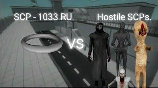 SCP-1033-RU VS Hostile SCPs | Roblox SCP Anomaly Breach 2.