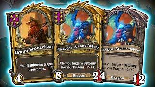 HIGHROLL Dragons! (Infinite Gold!) | Hearthstone Battlegrounds