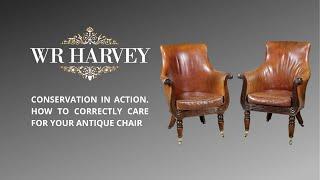 #masterclass  Conservation in action.  How to correctly care for your antique Chair