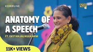 Anatomy of a Speech | #GeetanjaliKulkarni | #EnglishStorytelling #Poetry | #SpokenFest Mumbai 2025