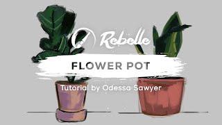 Flower Pots - Digital Oil Painting Tips