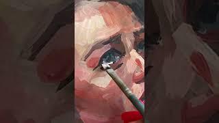 портрет гуашью