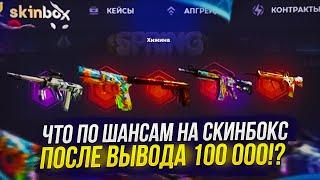 ЧТО ПО ШАНСАМ НА SKINBOX | СКИНБОКС ПОСЛЕ ВЫВОДА 100 000!?