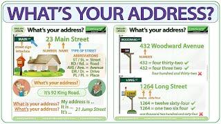 What's your address? Basic English Lesson | How to say your address in English | Essential English