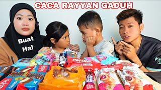 PENING️CACA DAN RAYYAN BERGADUH NAK MAKAN JAJAN ‼️