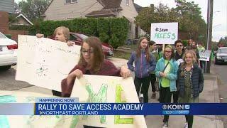 Students walk out at Access Academy